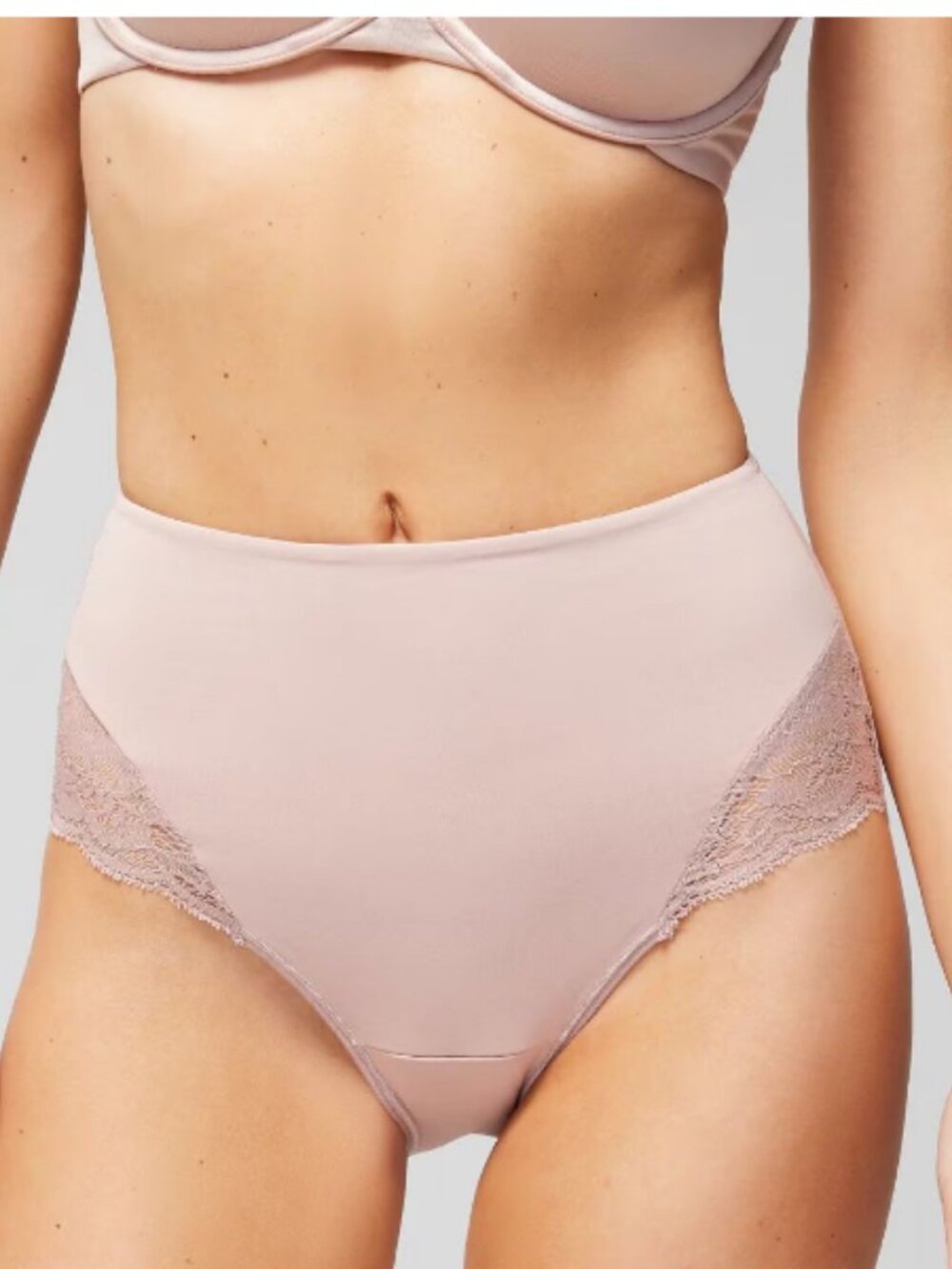 Vanishing Tummy High-Waist Brief Panty with Lace
